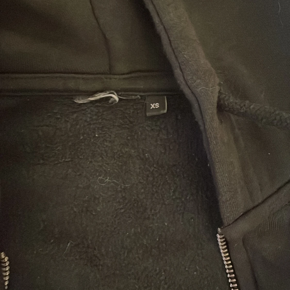 Svart DÖD MARK hoodie zip up  - 1