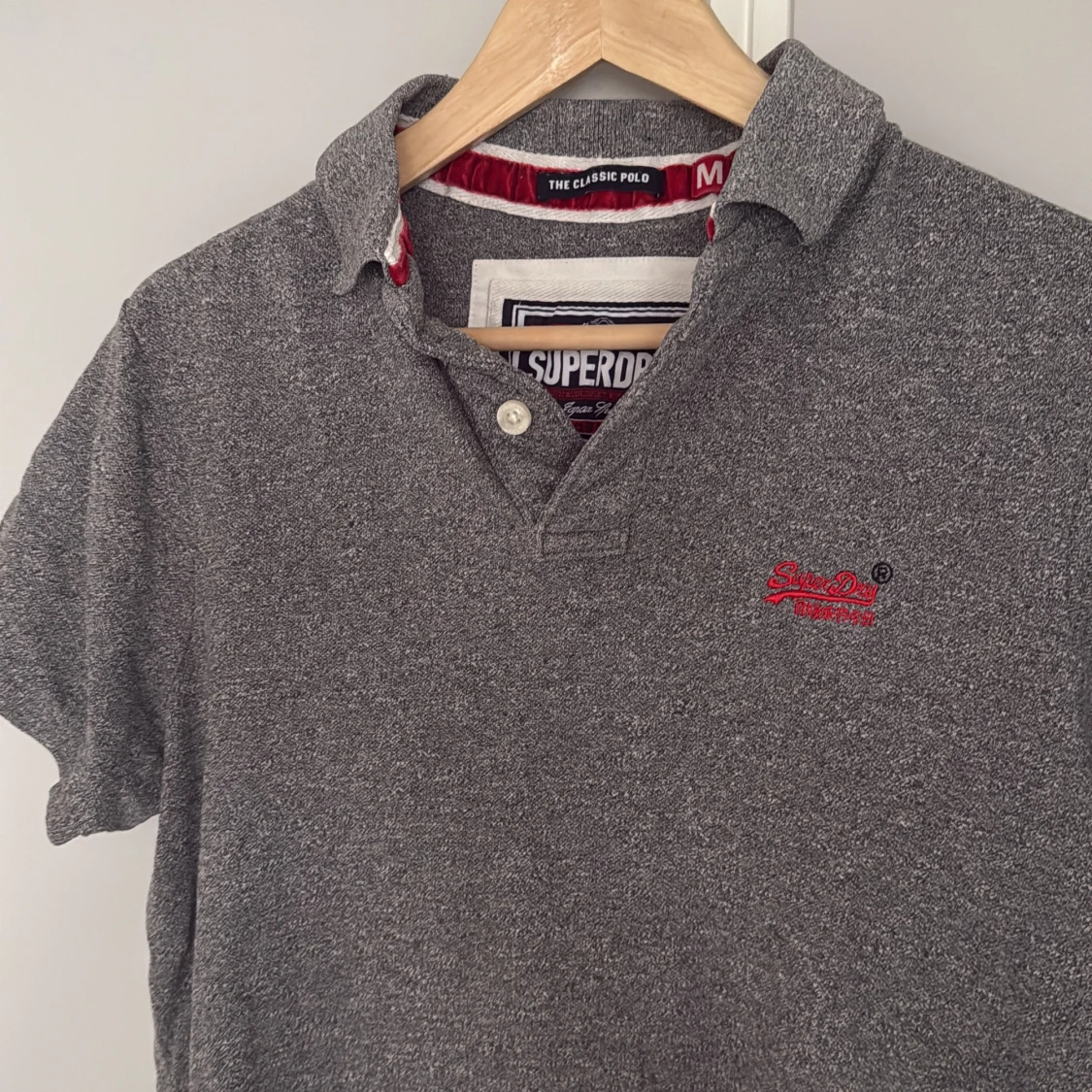 Grå pikétröja från Superdry Medium - 2