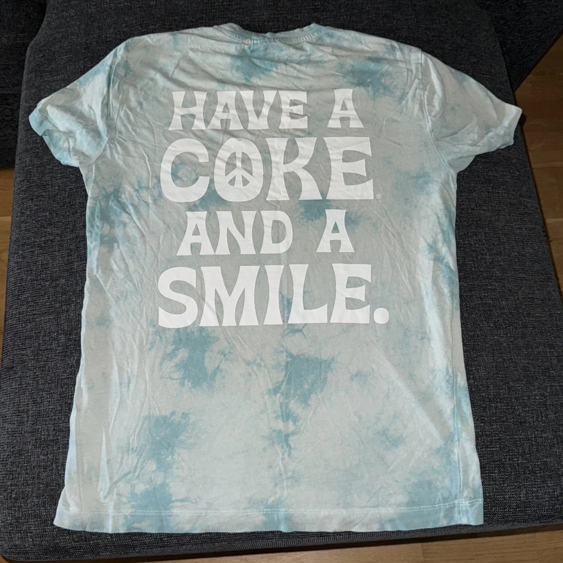 Tie-dye Coca-Cola t-shirt blå S - 1