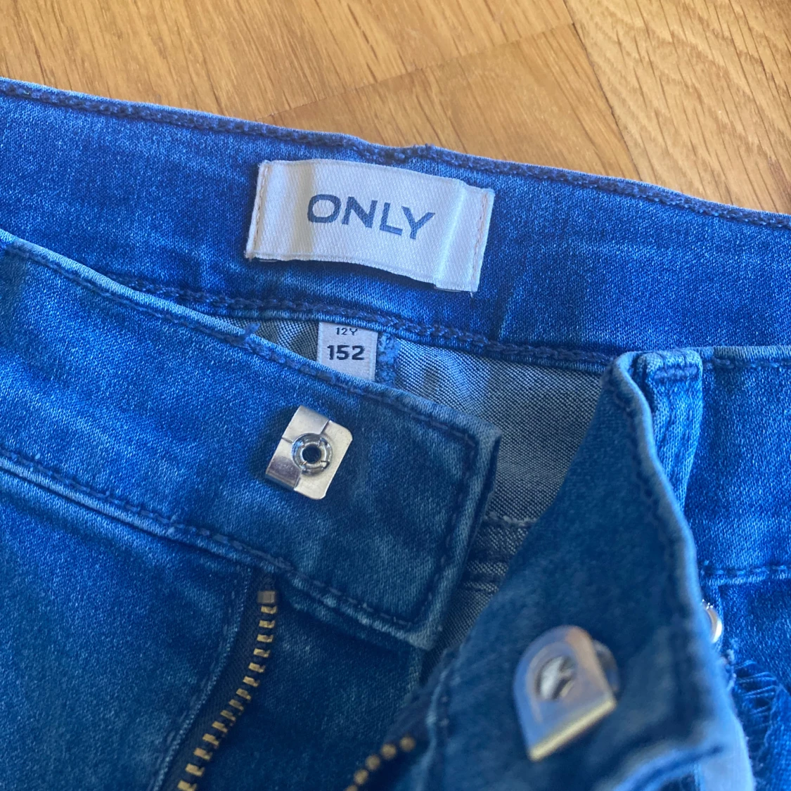 Blå bootcut jeans från ONLY, stl 152 - 3