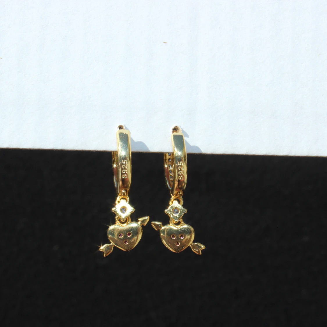 925 18k Guldpläterade örhängen  - 90