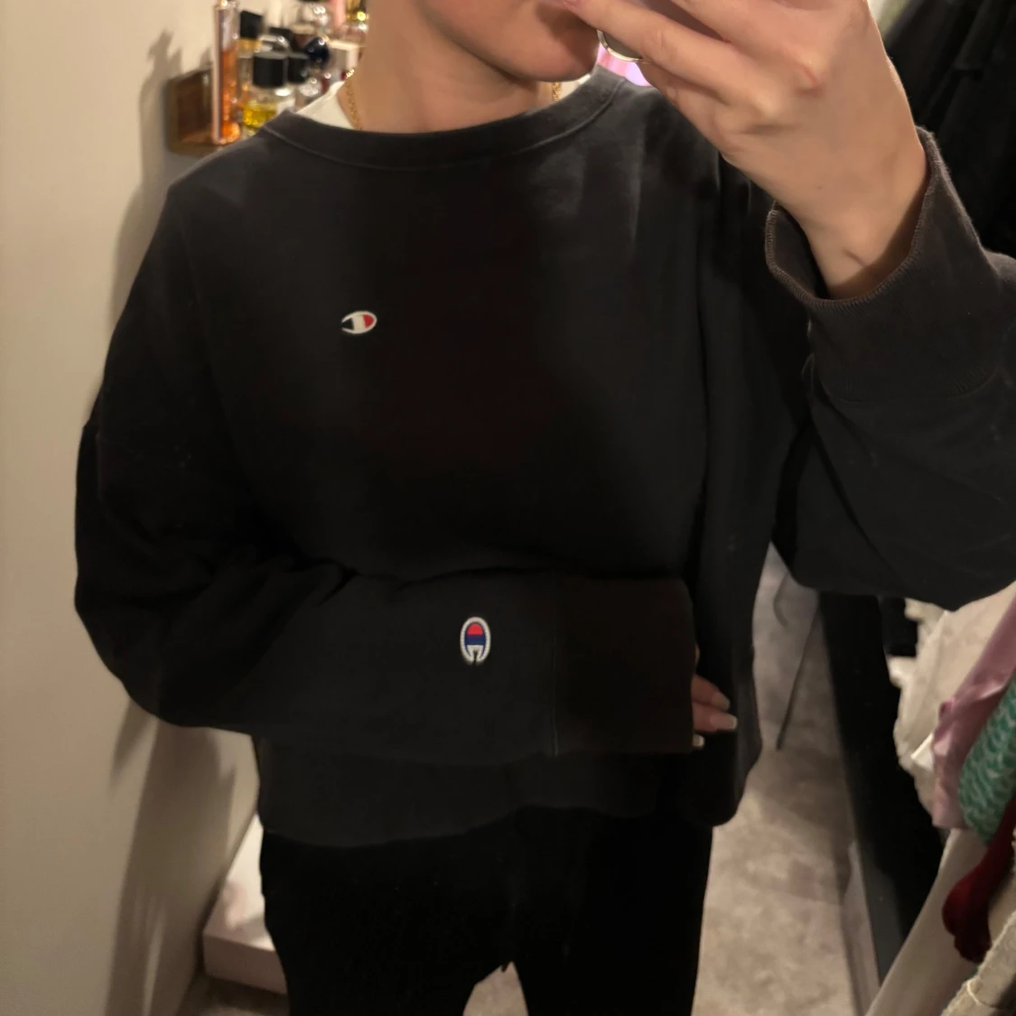 Svart oversized sweatshirt från Champion - 2