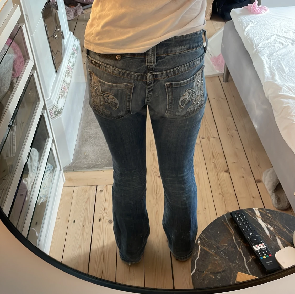 Lågmidjade bootcut jeans - 2