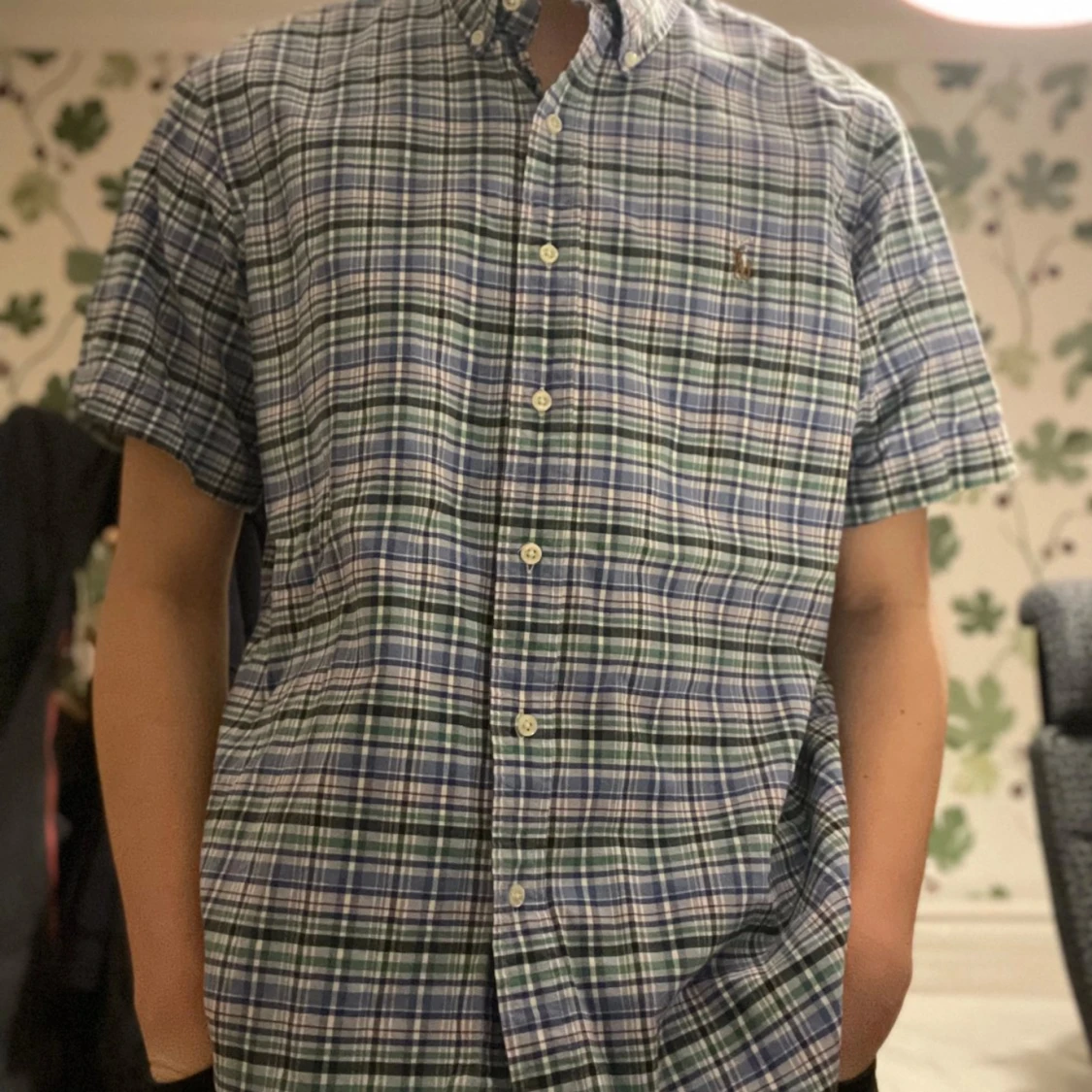 Rutig kortärmad skjorta från Ralph Lauren