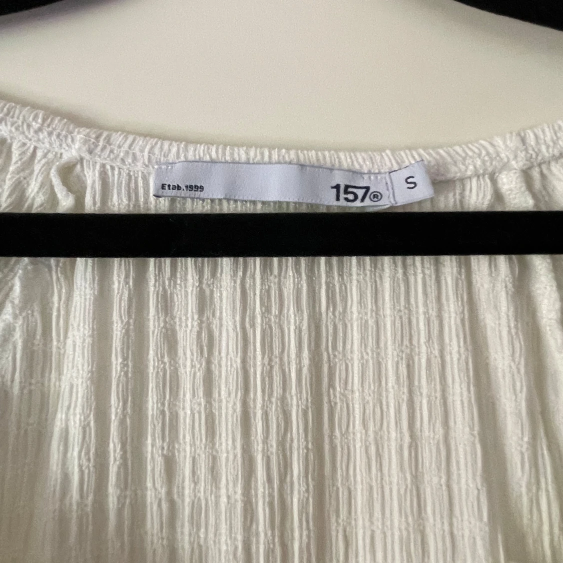 Vit volangblus fråg Lager 157 - 2