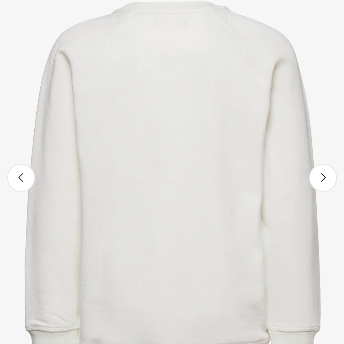 Vit sweatshirt från GANT med brodyr - 1