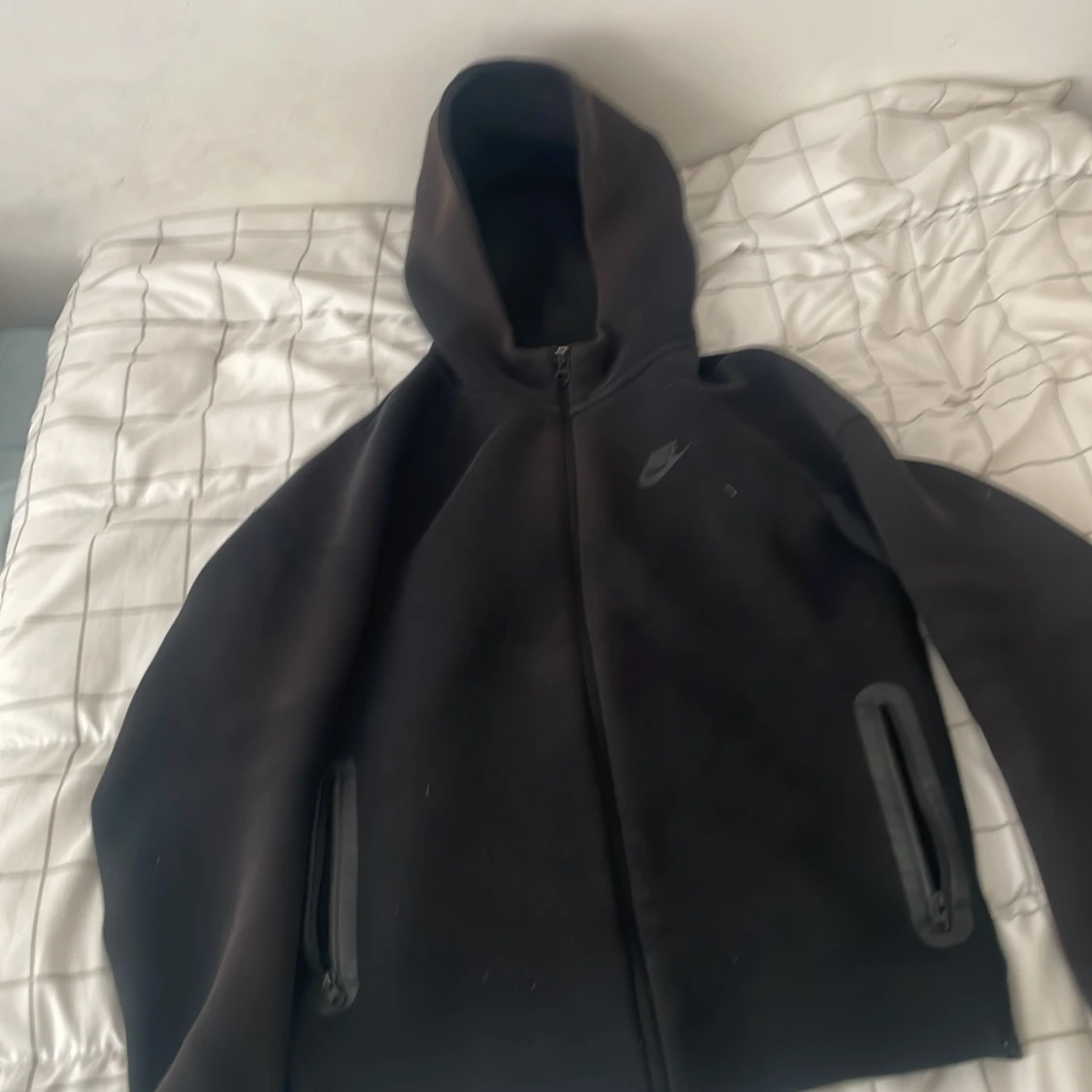Svart Nike hoodiejacka XL