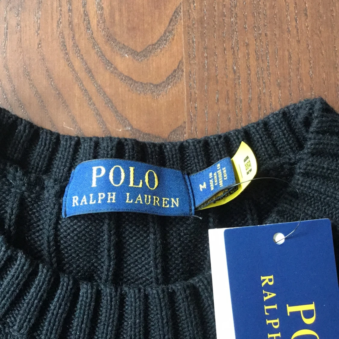 Svart kabelstickad tröja Polo Ralph Lauren - 3