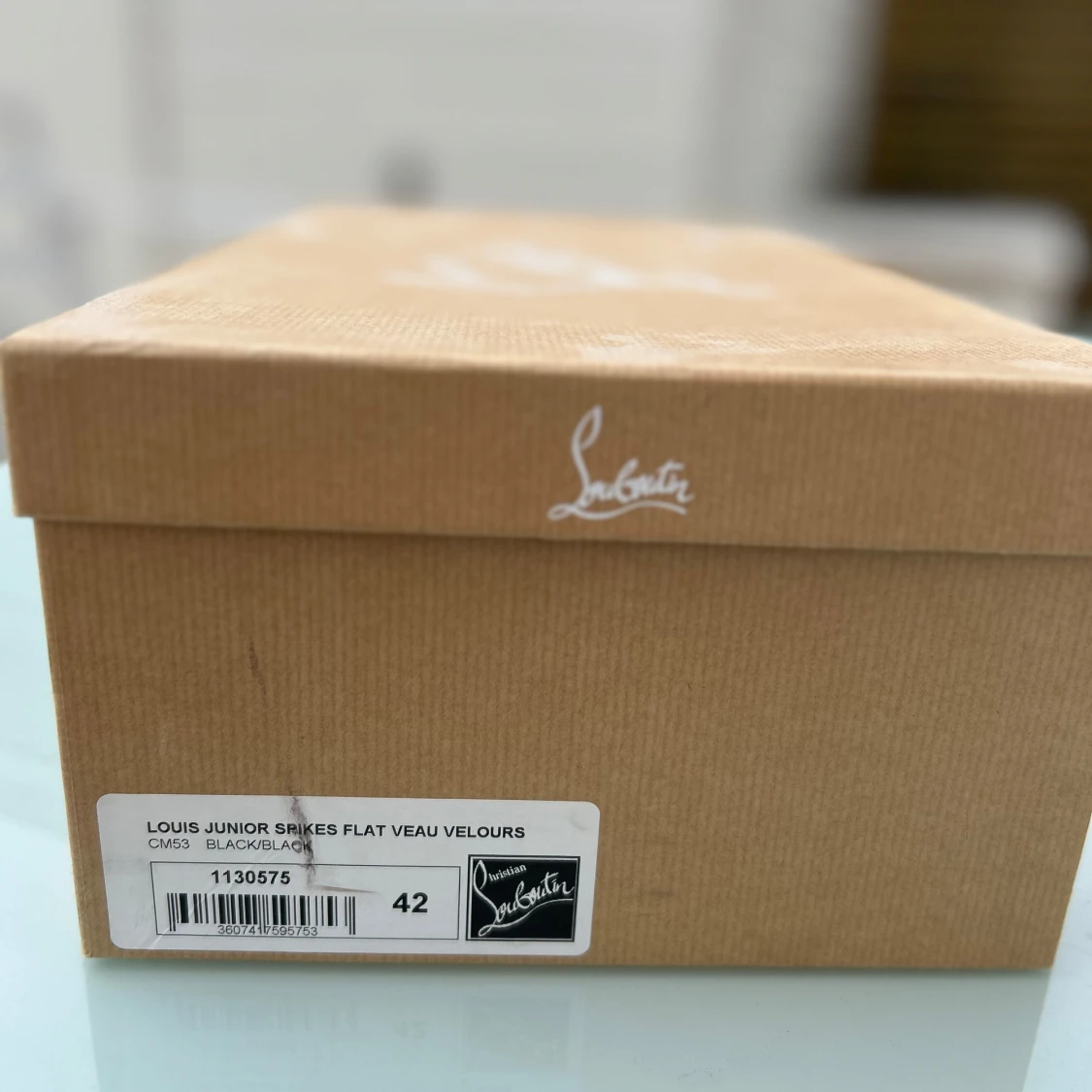 Svarta Louboutin Louis Junior Spikes - 2