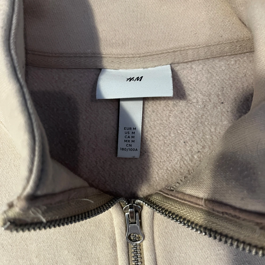 Beige half zip sweatshirt H&M  - 2