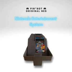 🎮 Pin*Bot – Nintendo NES (Originalkassett) 🎮 - Säljer originalkassetten av Pin*Bot till NES. Ett riktigt kul flipperspel baserat på den klassiska Williams-flippermaskinen, med både singleplayer och multiplayer-läge. Perfekt för retroälskare och samlare!  ✅ Originalkassett i bra skick (se bilden) ✅ Testad och fungerar utan problem ✅ European Version (PAL B) ✅ Endast kassett, ingen box/manual