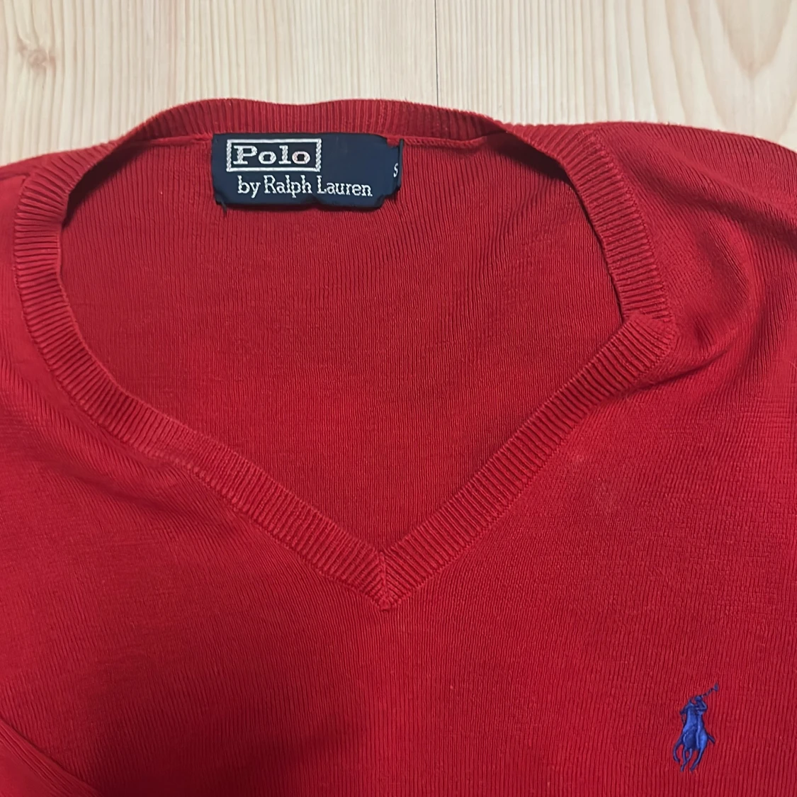 Röd v-ringad tröja Polo Ralph Lauren - 3