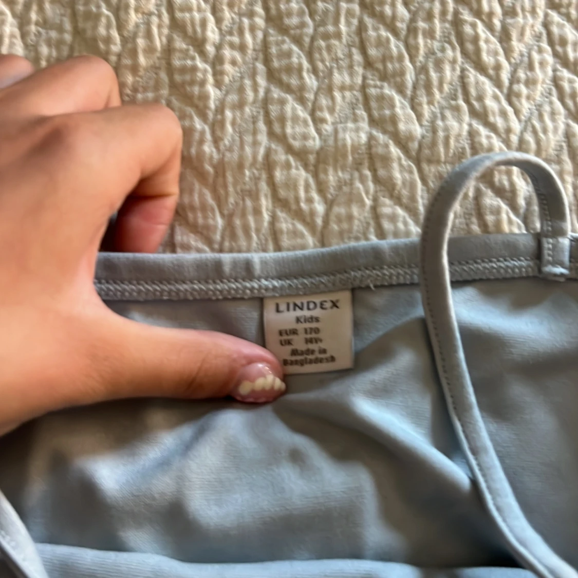 Ljusblå linnetopp från Lindex - 1