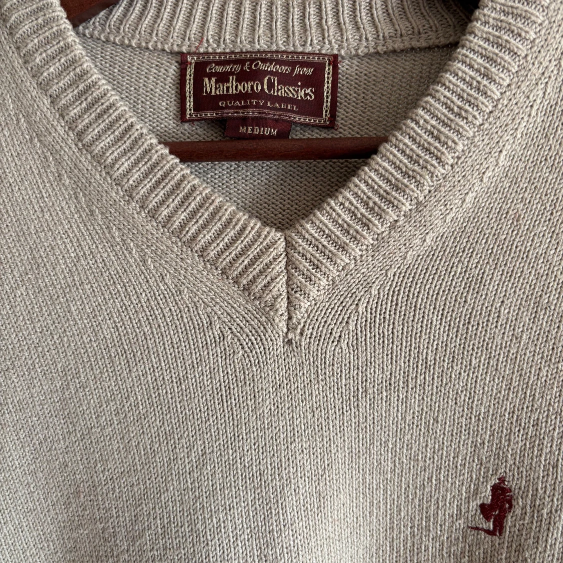 Beige stickad tröja Marlboro Classics - 2