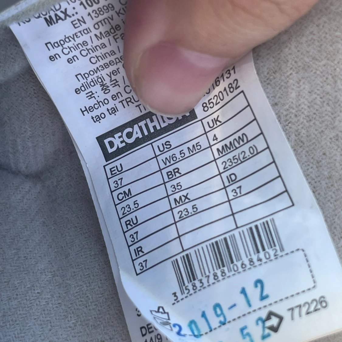 Vita rullskridskor från Oxelo, strl 37 - 2