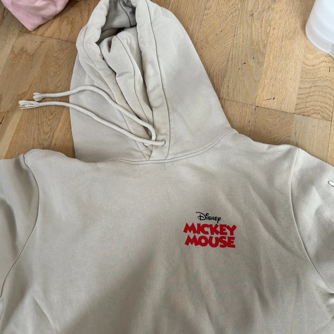 Beige Disney Mickey Mouse hoodie S - 1