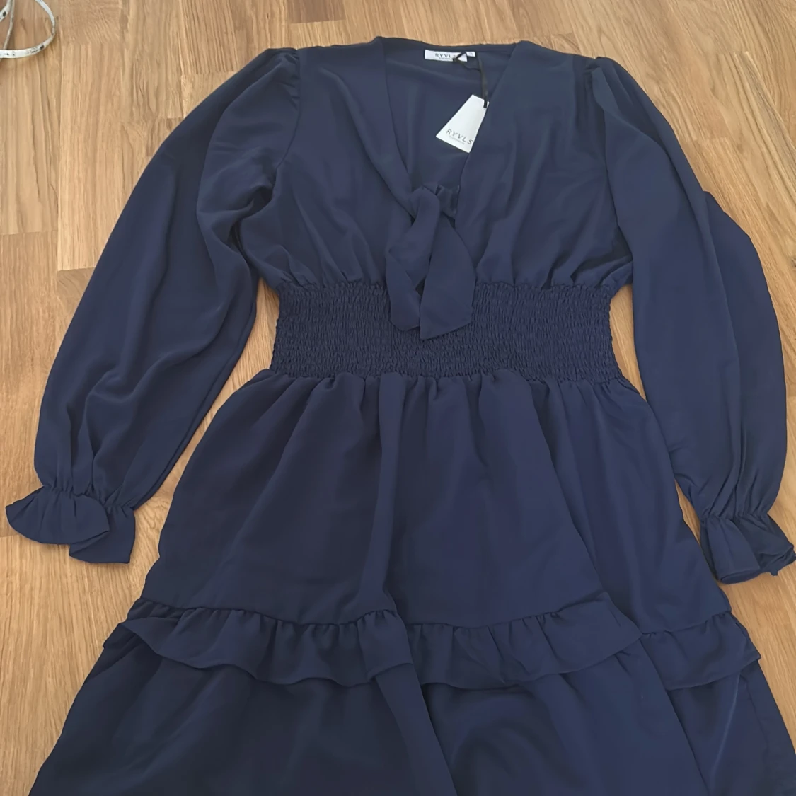 Marinblå klänning - 3