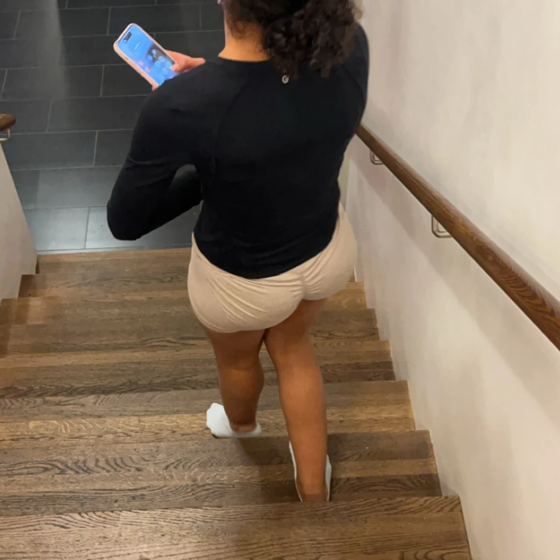 Beige  träningsshorts - 1