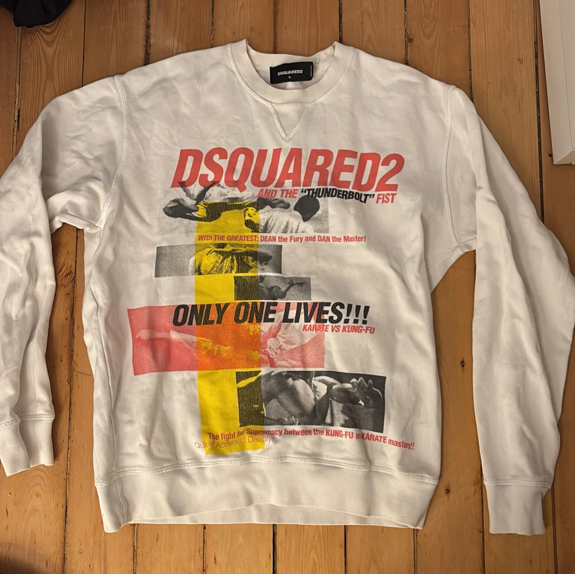 Vit sweatshirt från Dsquared2