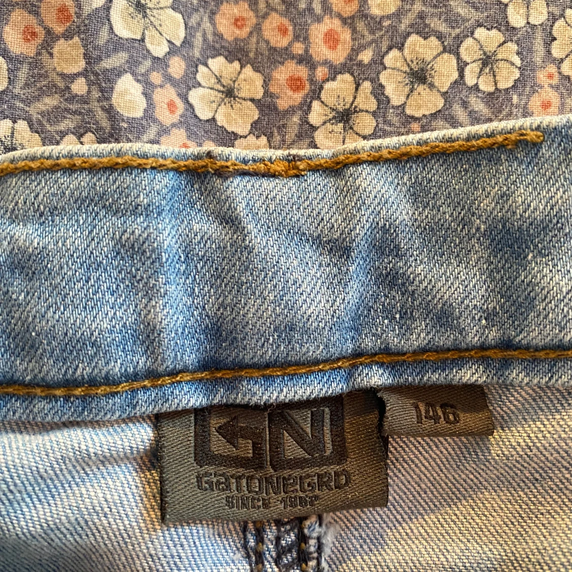 Blå jeansshorts - 2