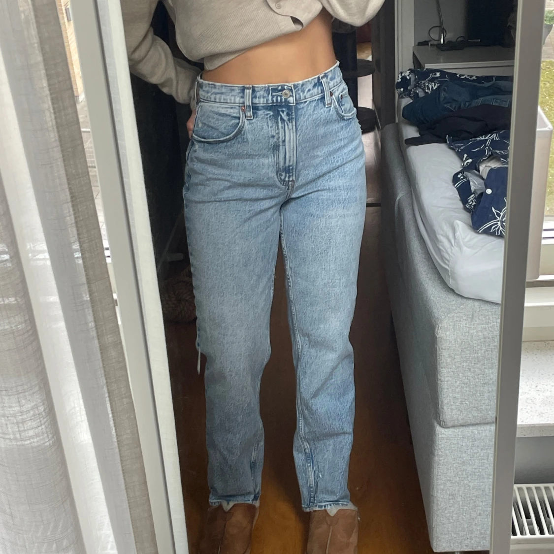 Blåa Raka jeans straight - Abercrombie & fitch - 3