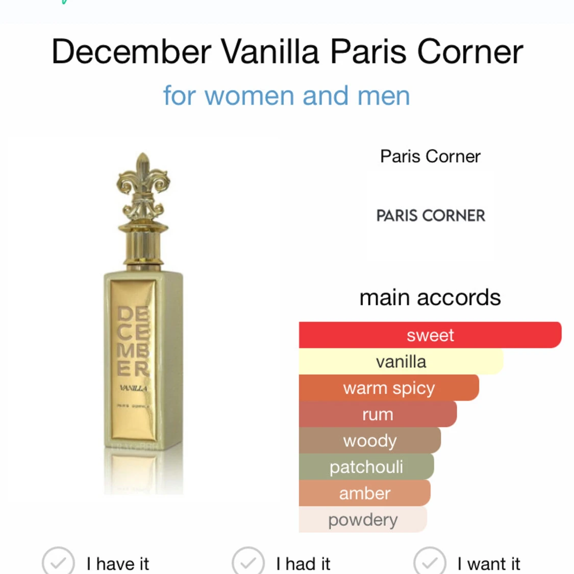 December Vanilla från Paris Corner - 1
