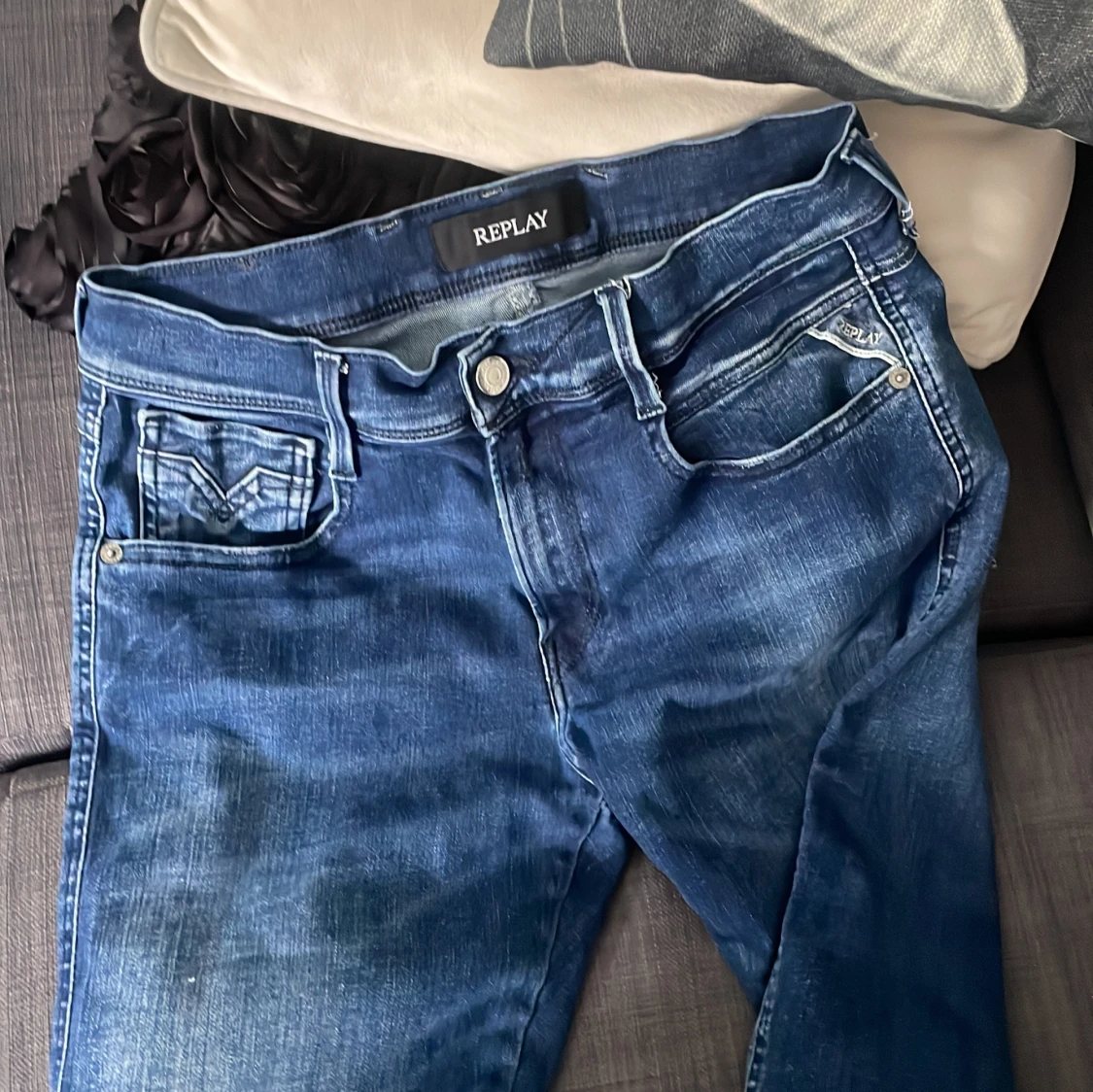 Blå Replay jeansbyxor - 2