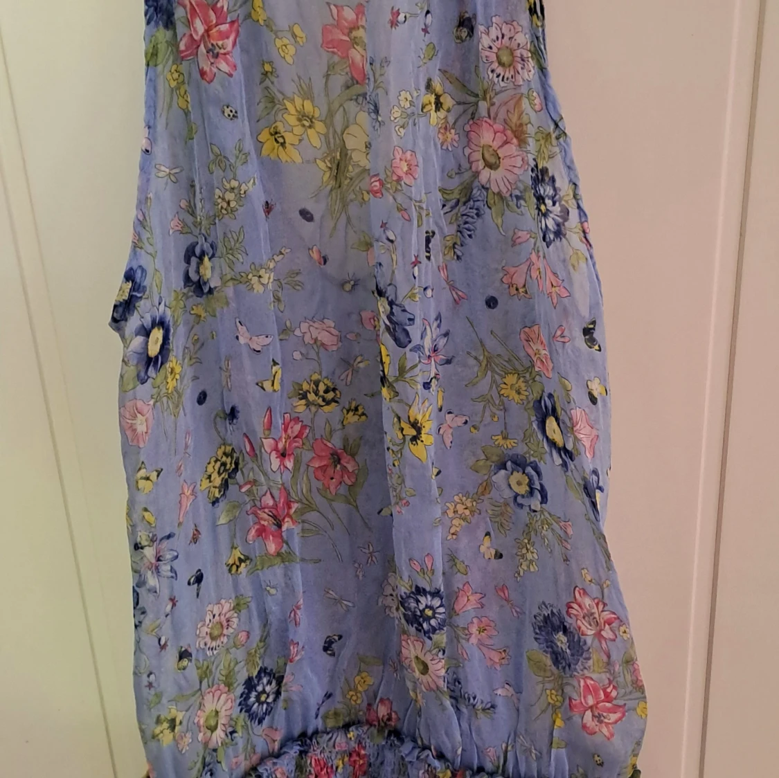 Blommig blå klänning från Zara - 4