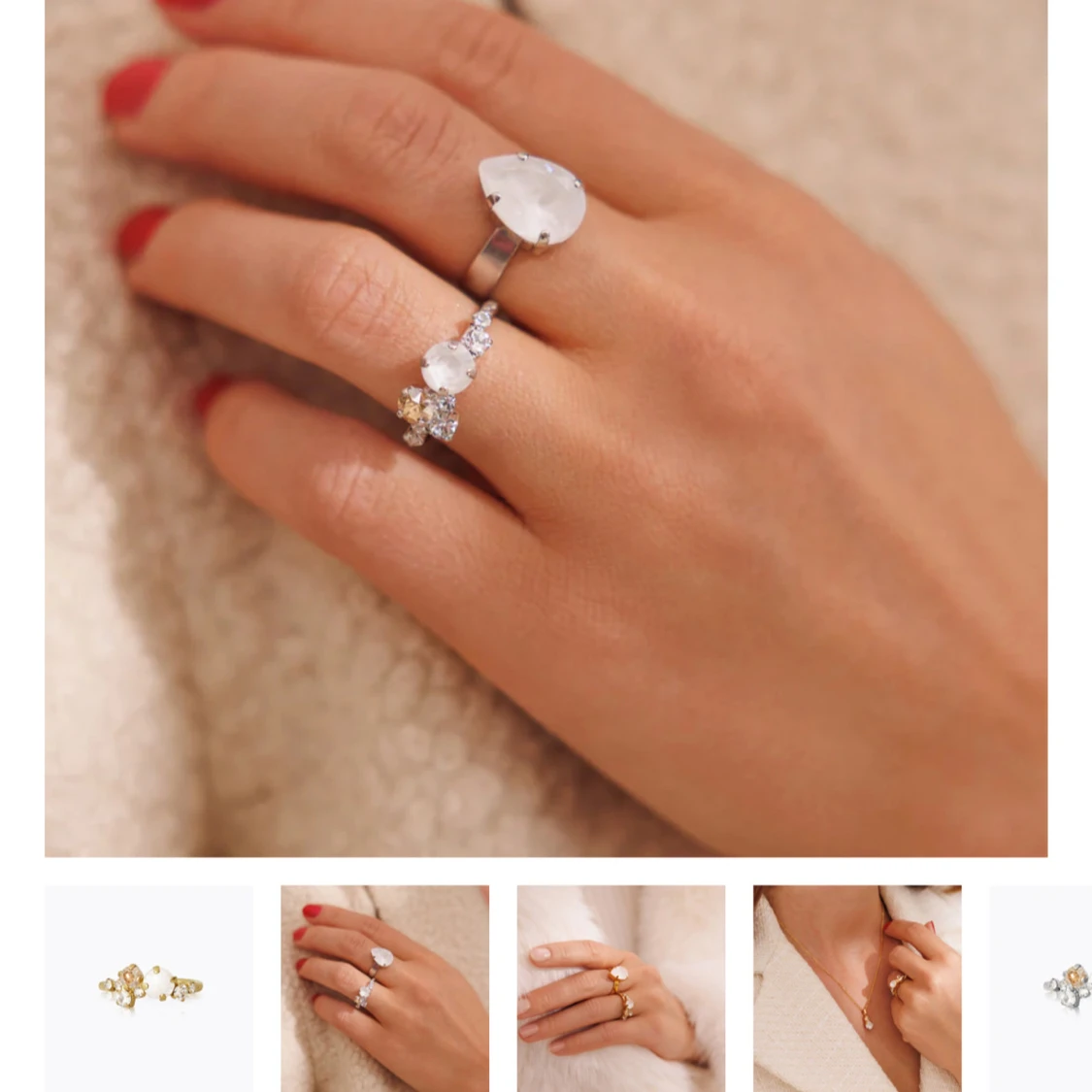 Svedblom silverring - 1