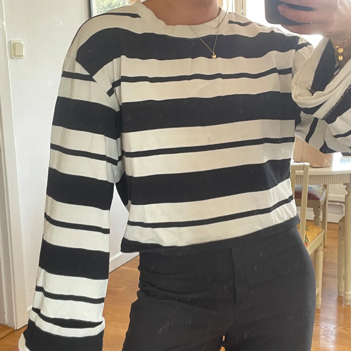 Randig långärmad tröja från H&M