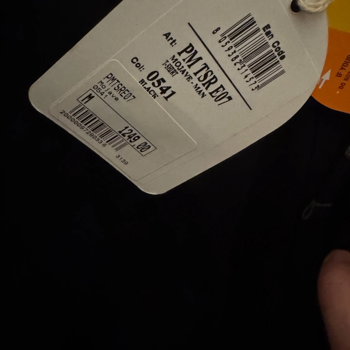 Svart t-shirt från Parajumpers med ficka äkta - 1