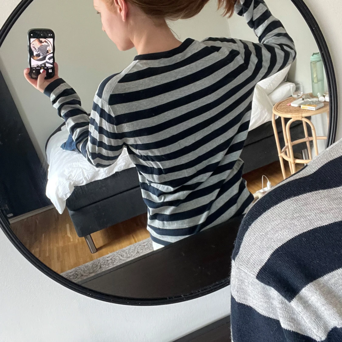 Finstickad randig tröja  - 3