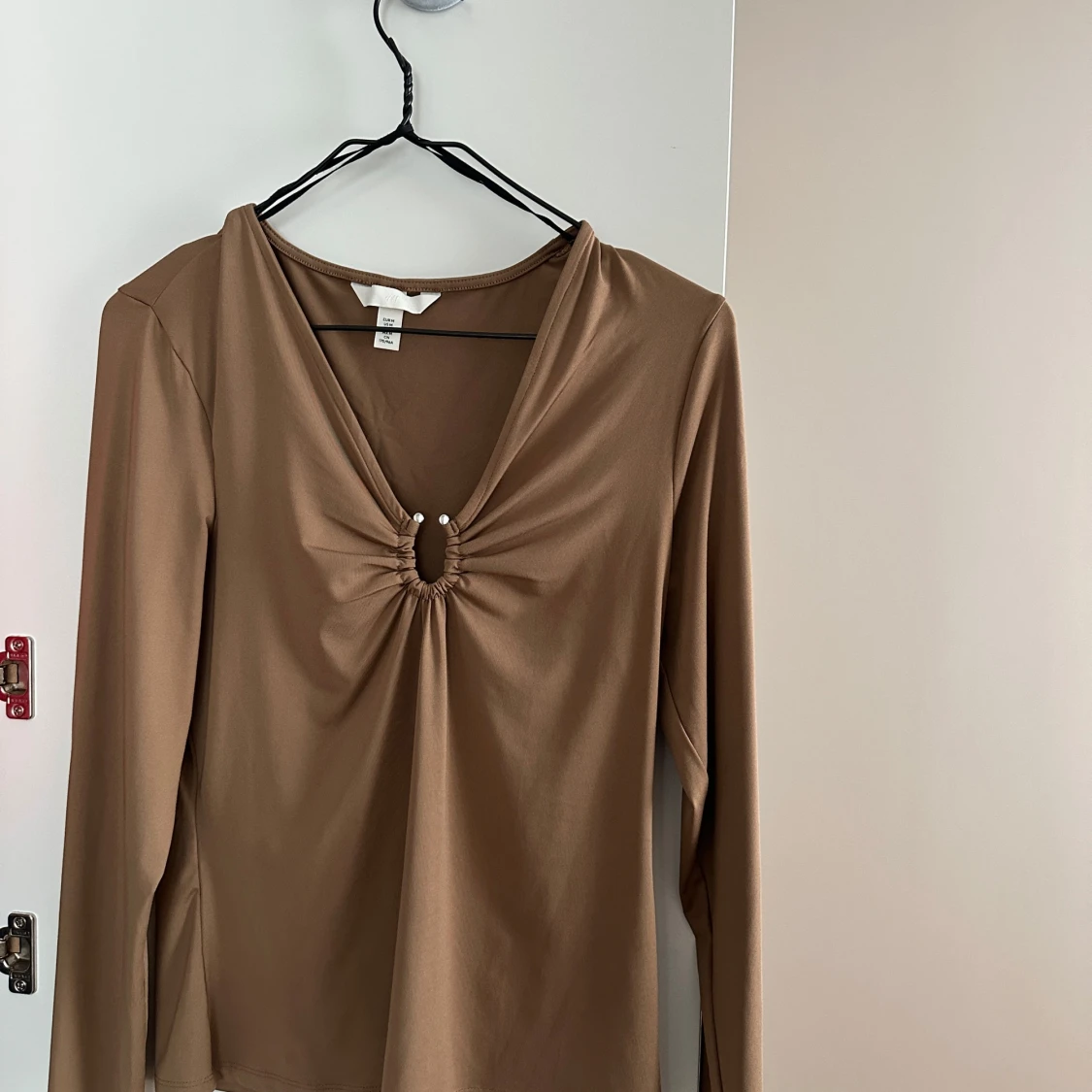 Brun långärmad topp från H&M