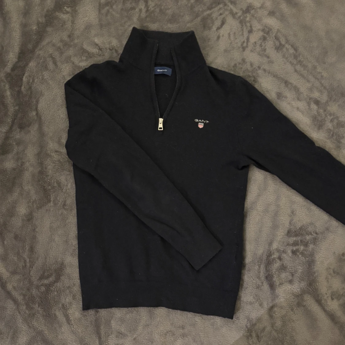 GANT halfzip mörkblå. - 1