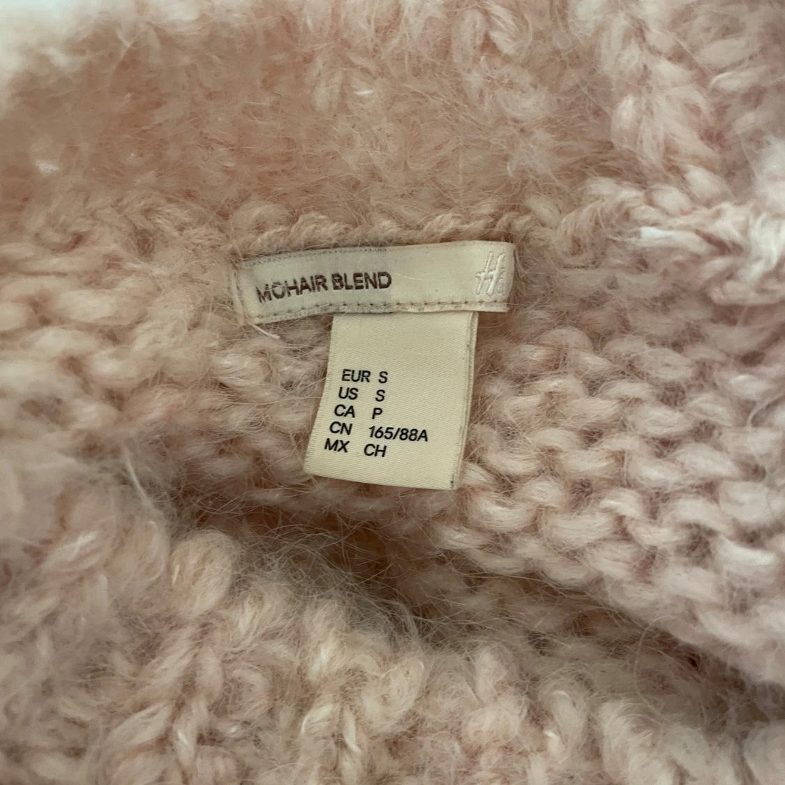 Ljusrosa stickad tröja  - 1