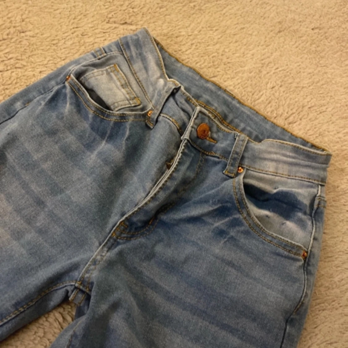 Blå bootcut jeans - 1