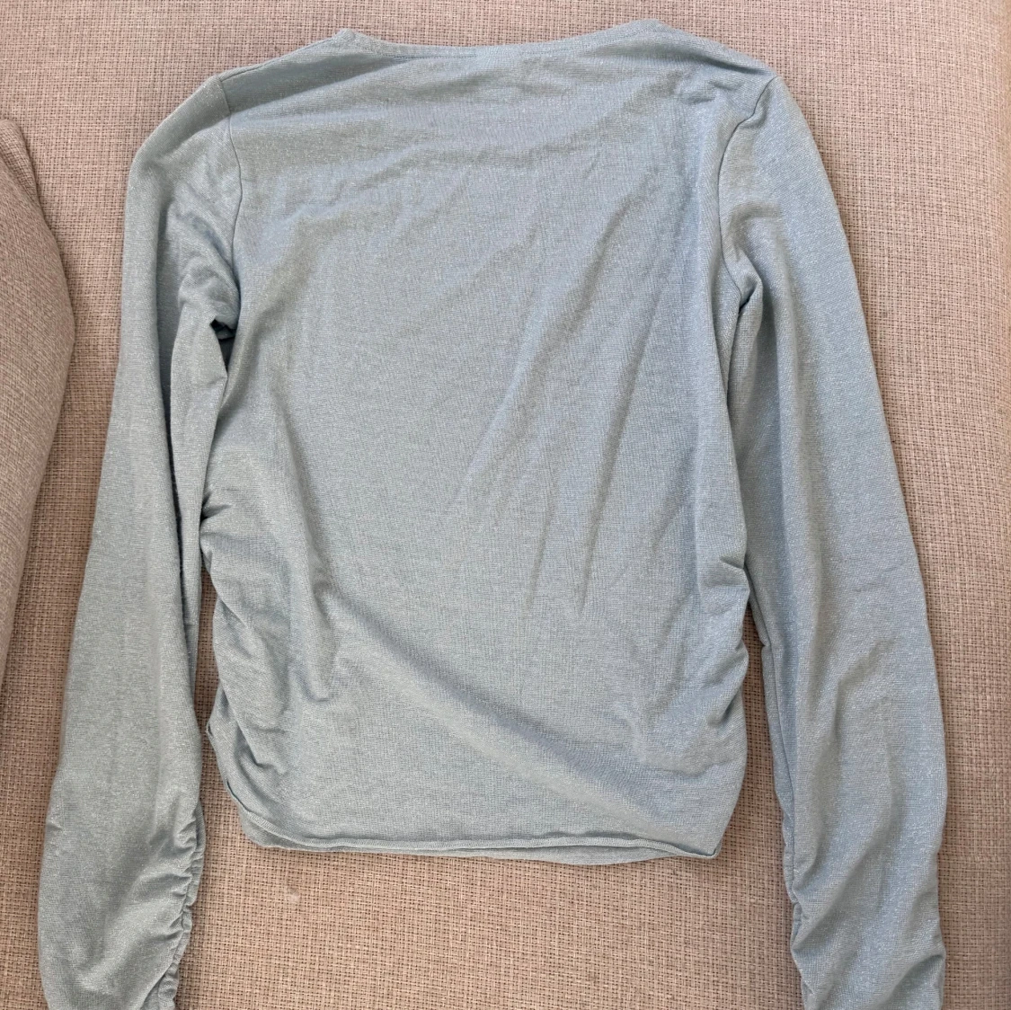 Ljusblå långärmad topp - 1