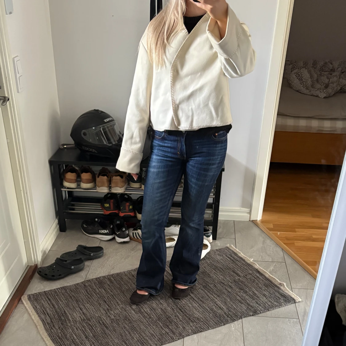 Beige omlottjacka från Gina Tricot