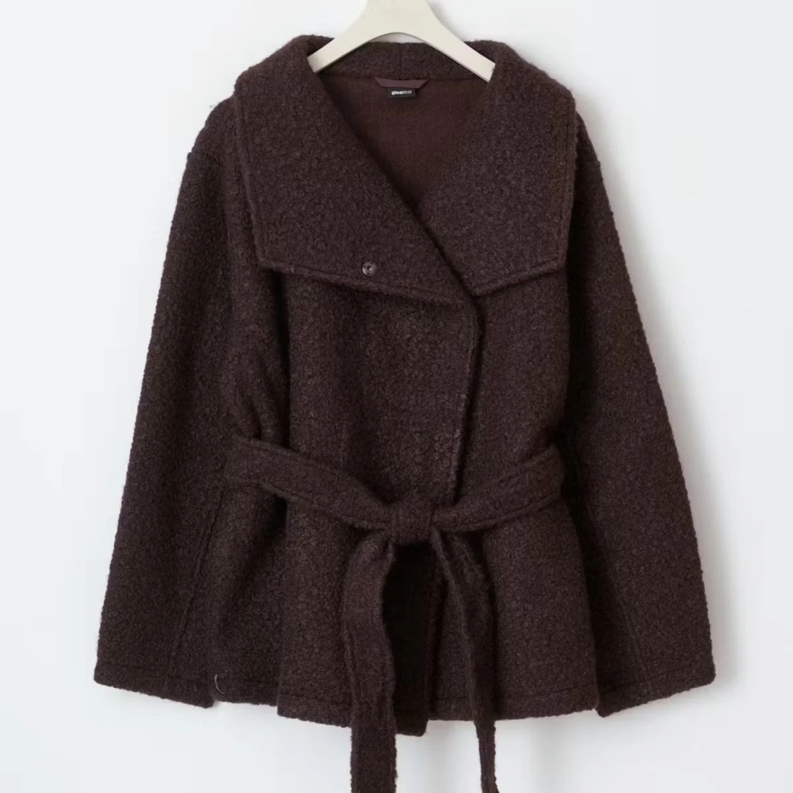 Mörkbrun teddyjacka