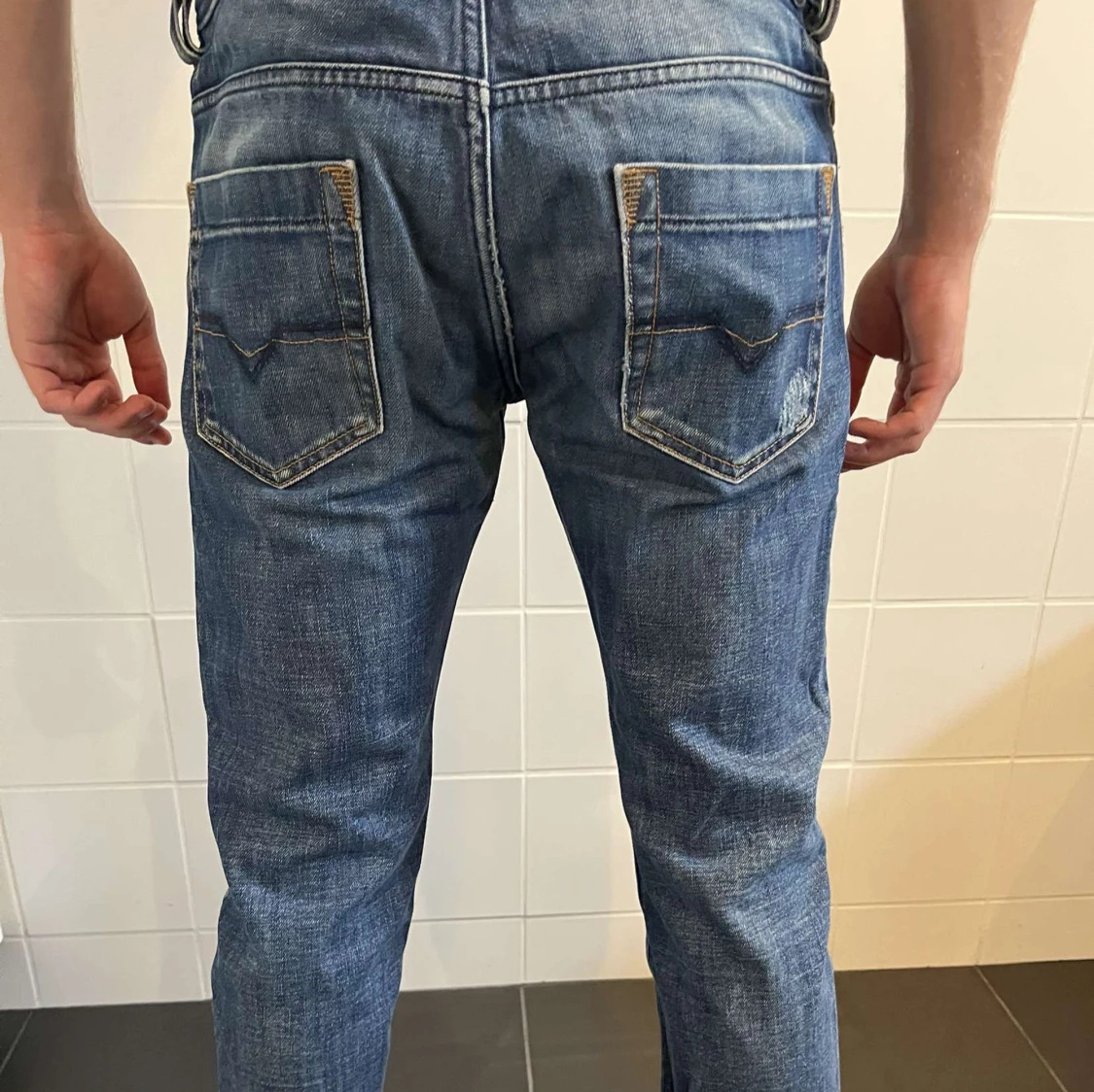 Diesel blå jeans straight fit - 1