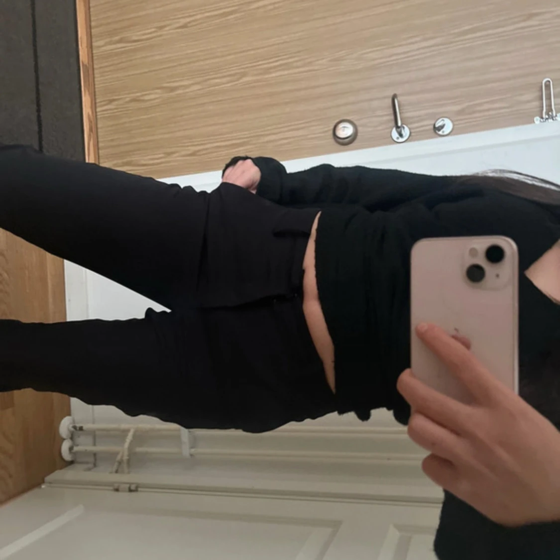 Svarta kostymbyxor med raka ben - 2