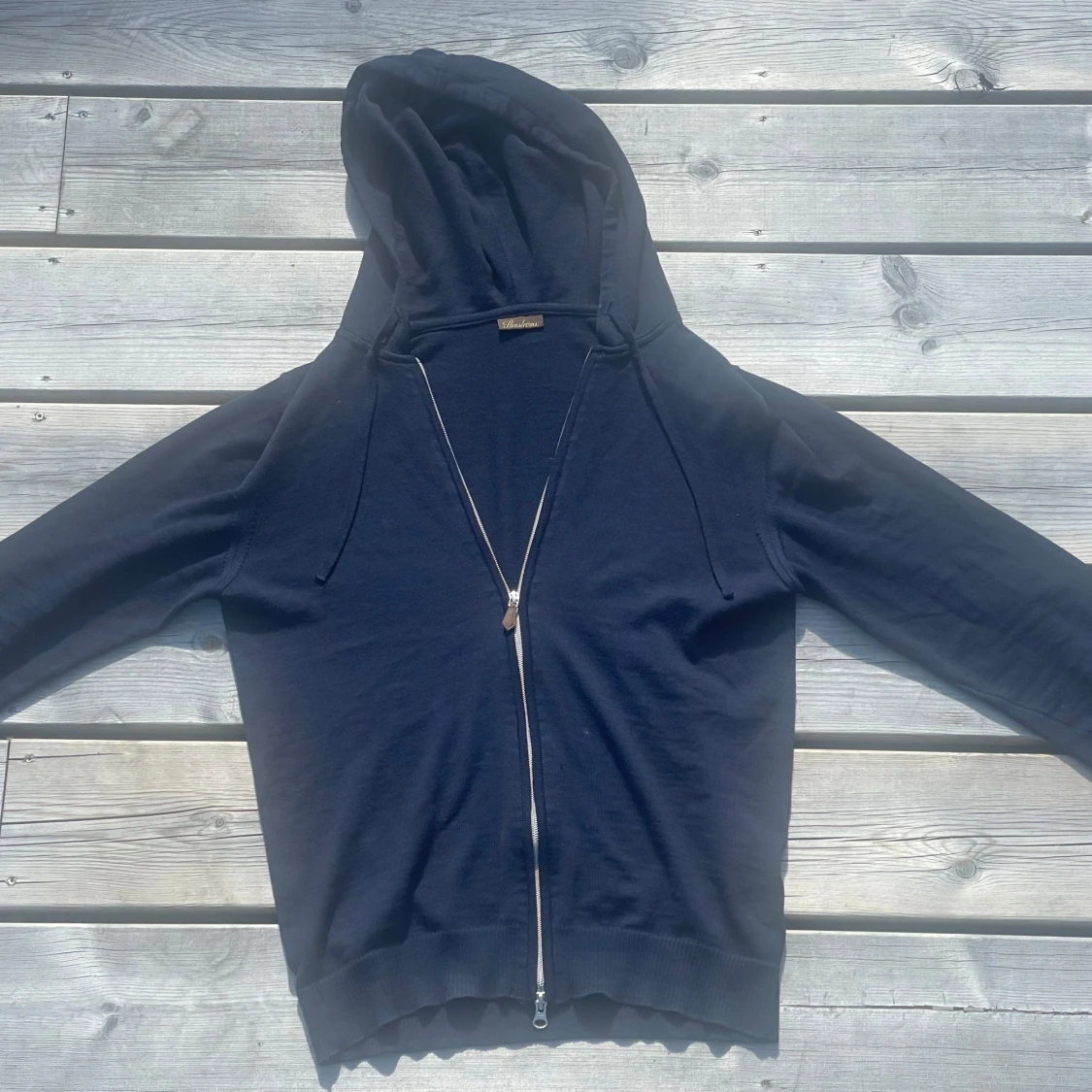 Stickad hoodie (stenströms) - 2