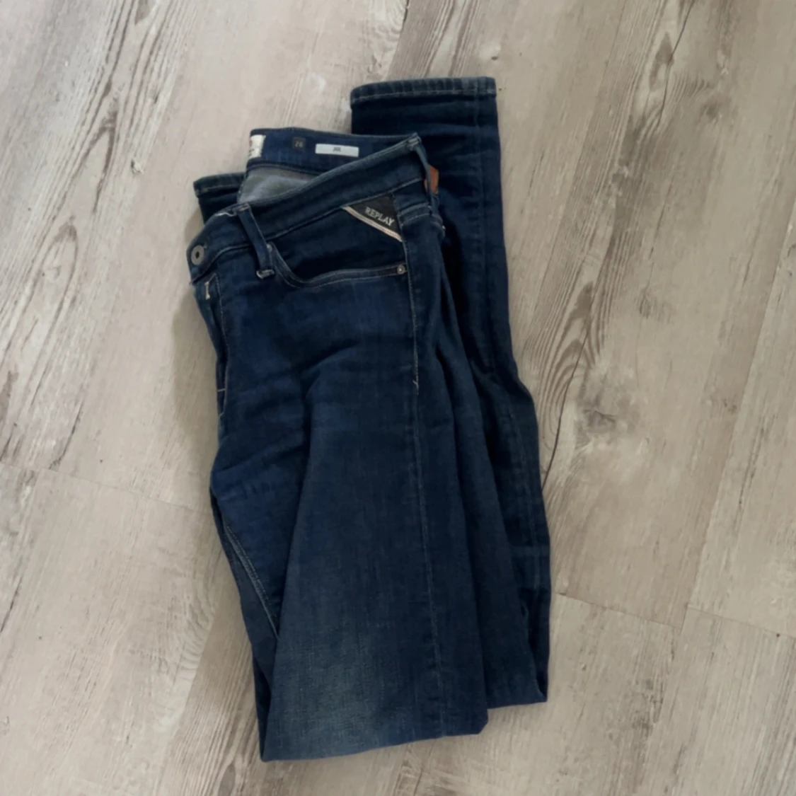 Mörkblå Replay jeans slim fit - 1