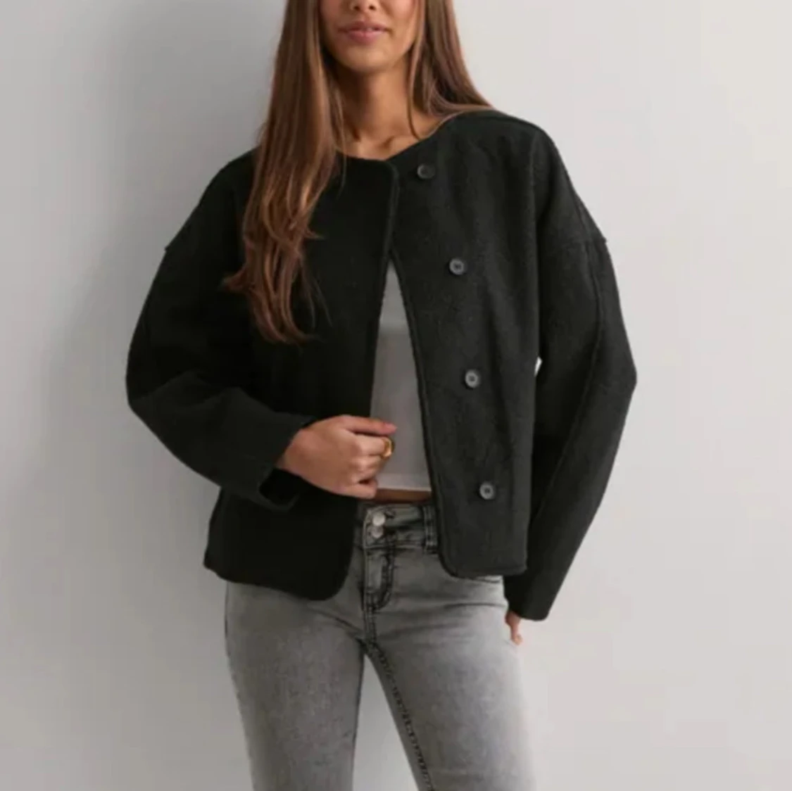 Svart teddyjacka från Nelly - 1