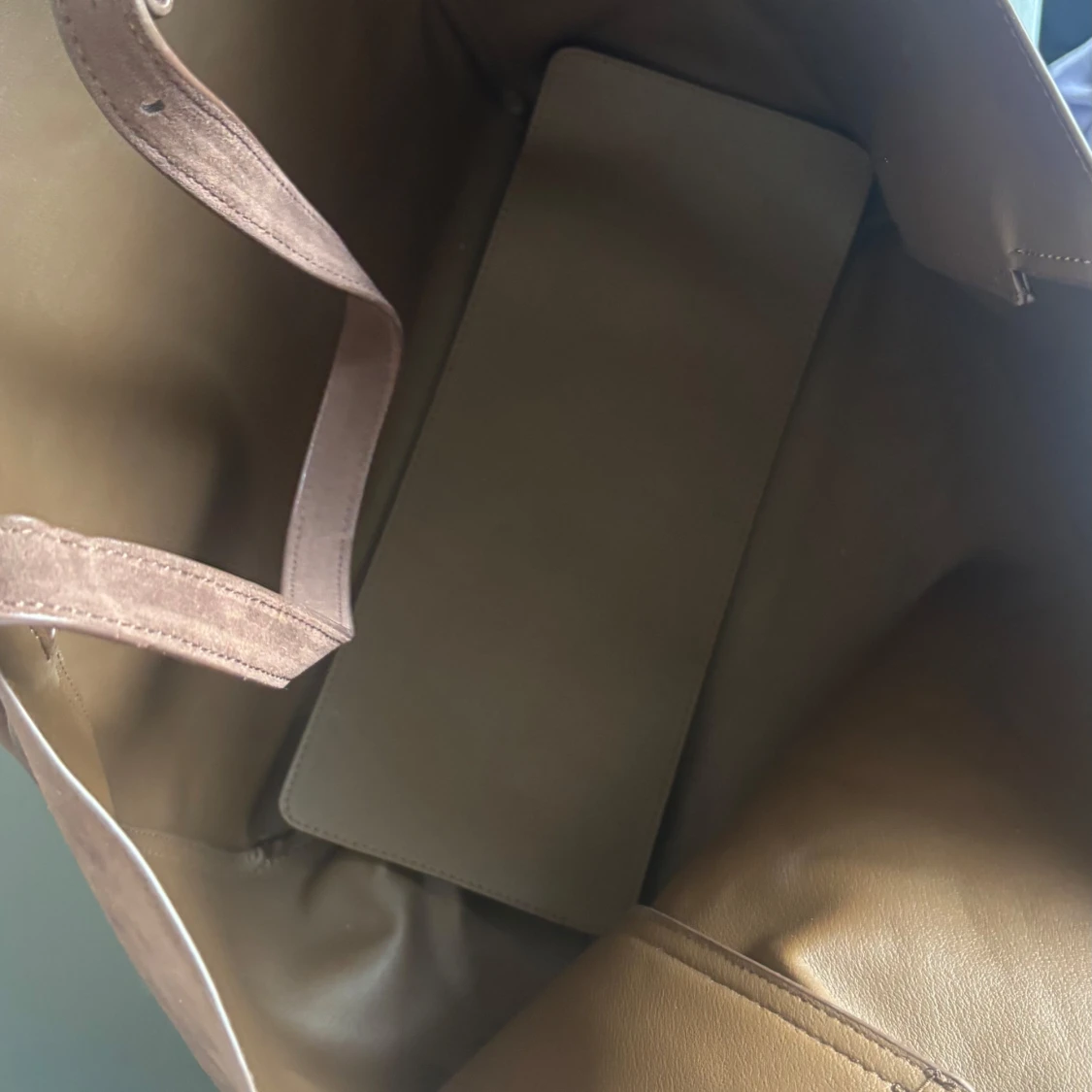 Stor brun mocka väska - 2