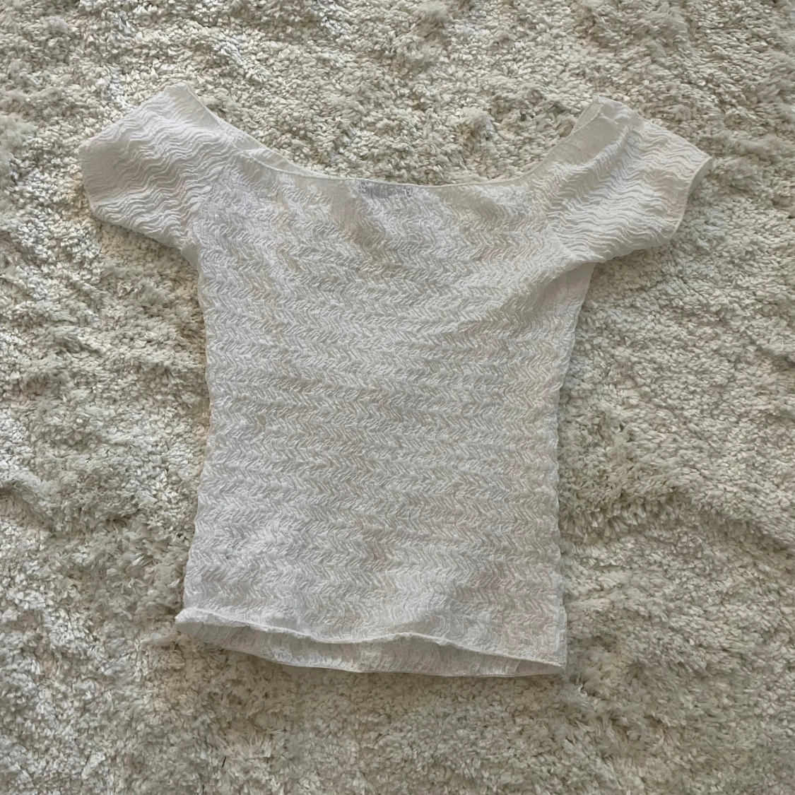 Vit offshoulder topp från Zara - 1