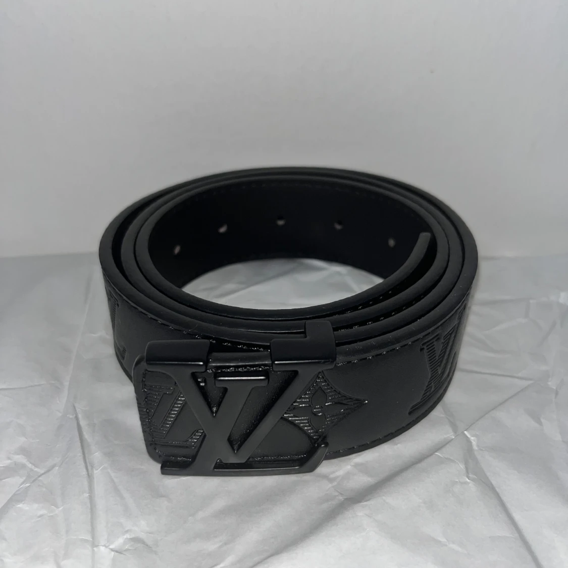 Svart läder bälte  - 1