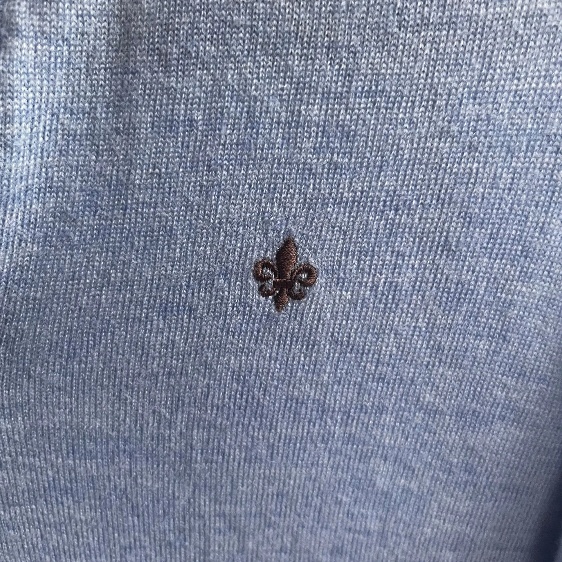 Ljusblå merinoullströja Morris S - 1