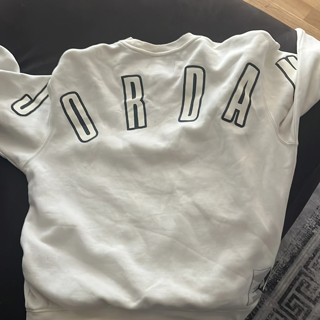 Vit Jordan sweatshirt i bomull - 1