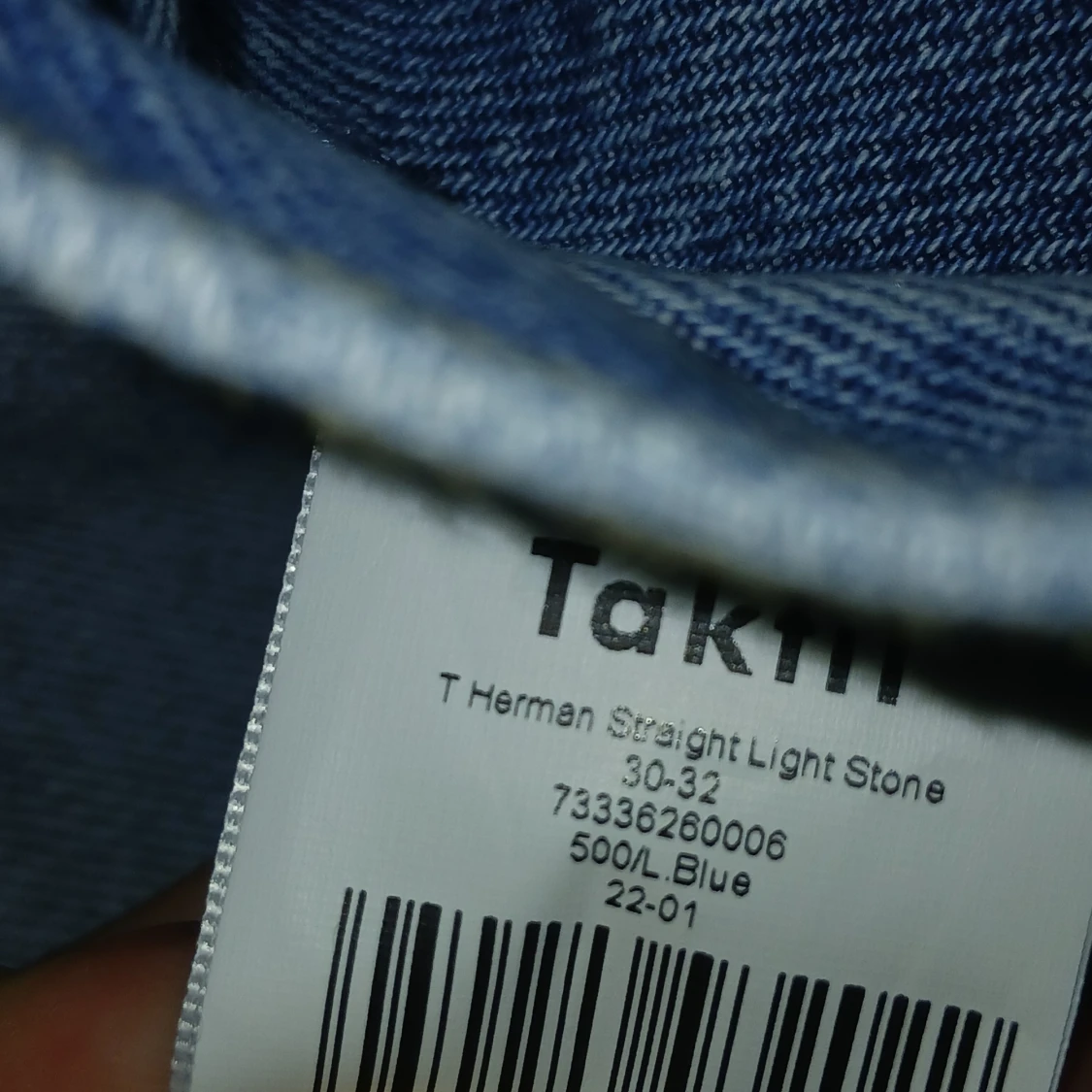 Taktil ljusblå straight jeans 30/32 - 2